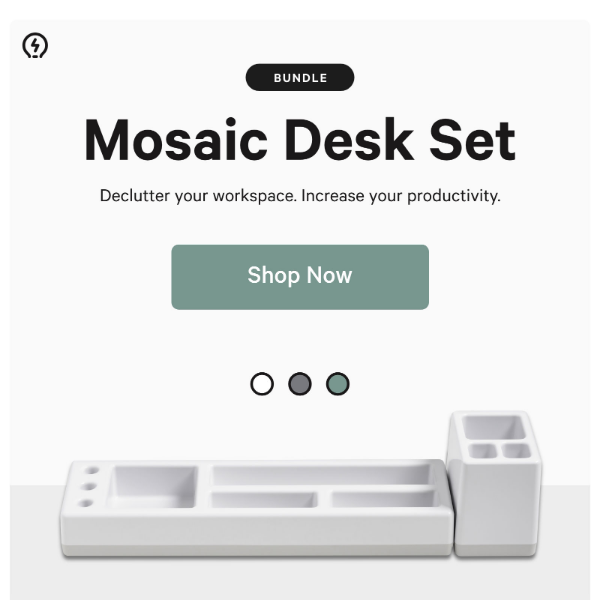 Declutter your workspace. Increase your productivity.