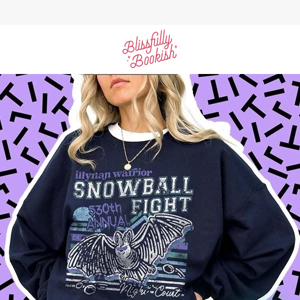 LAST DAY to buy our Snowball Fight Sweatshirt!
