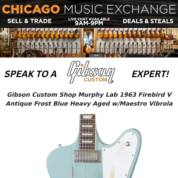 Score a great deal with our Gibson Custom Shop Expert! 🎸