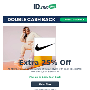 Limited Time: Get Double Cash Back at These Stores⬇️⬇️⬇️