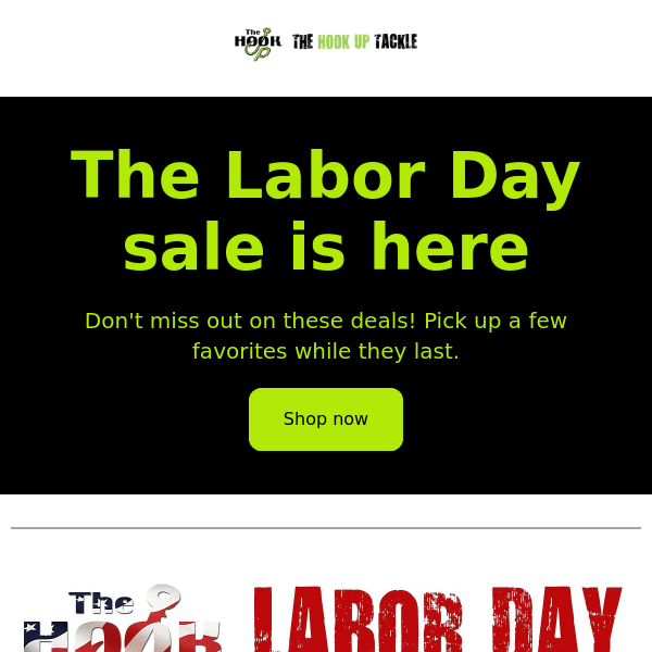 Labor Day storewide sale has begun