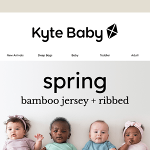🌸 Spring Bamboo Jersey + Ribbed is here! 🆕