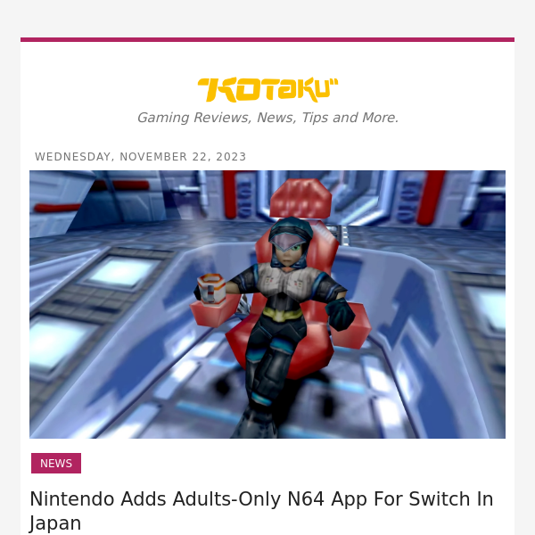 Nintendo Switch Online N64 app getting 18+ version in Japan