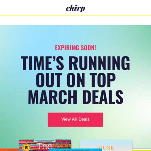 Time’s running out on March deals ⏳