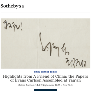 Highlights from A Friend of China: the Papers of Evans Carlson Assembled at Yan’an and more