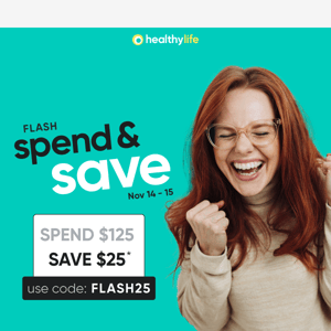 ⚡ Two day FLASH spend and save ⚡