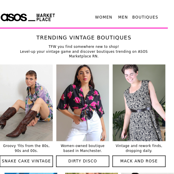 Six vintage boutiques to shop now 👉 - ASOS Marketplace