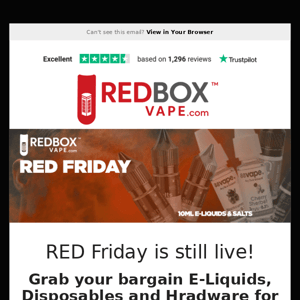 RED Friday is still live!