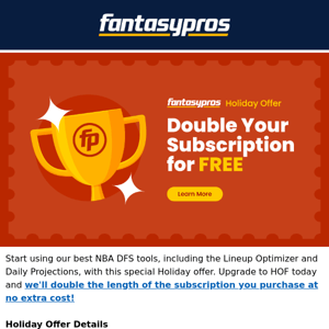 Our Best Offer on NBA DFS Tools 🏆 