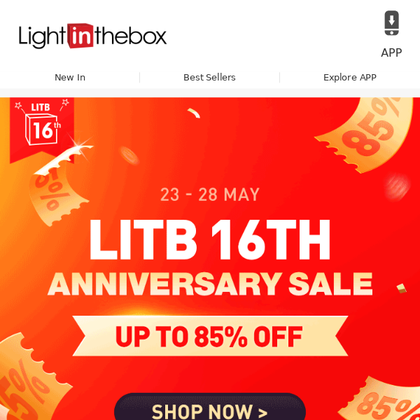 LITB 16th Anniversary Sale is going on! Super Deals today only!