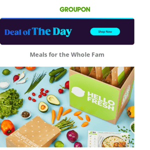 HelloFresh Up to 76% Off! Chef-Curated Meal Kits 🙌