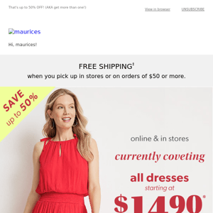 ALL dresses $14.90 & up? That's SO fetch. 😏