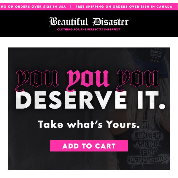 Hey Beautiful Disaster Clothing, you Powerful F****ing Woman💪