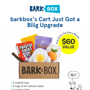 🛒🐶 BarkBox's cart, upgraded ✔️