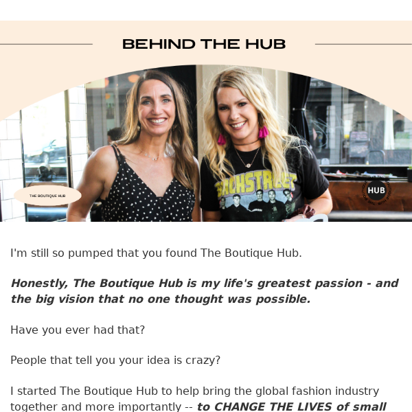 Who started The Boutique Hub?