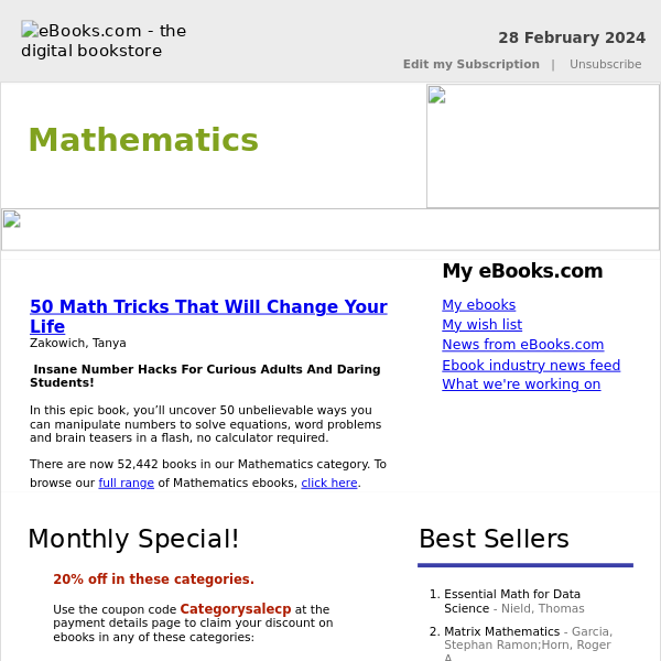 Mathematics : 50 Math Tricks That Will Change Your Life by Tanya Zakowich