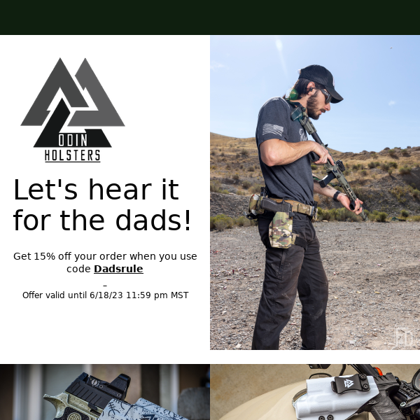 Father's Day Special: 15% Off Odin Holsters!