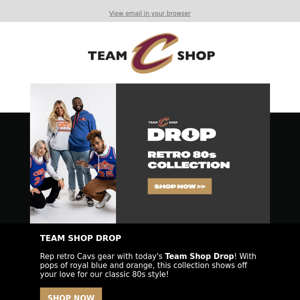 Cleveland Cavaliers Team Shop - Latest Emails, Sales & Deals
