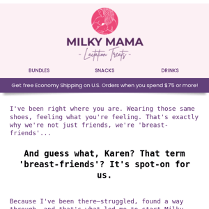 I created Milky Mama for you...