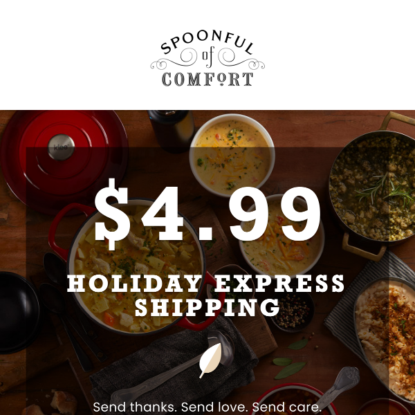 $4.99 for Holiday Shipping?! 🦃