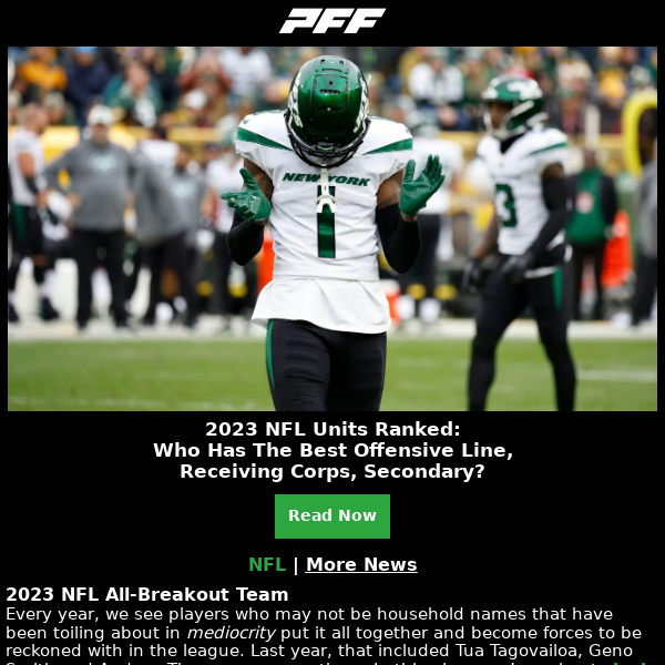 Fantasy Top 350 Rankings, Dynasty Rebuilders, PFF College 50 - Pro Football  Focus