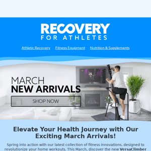 Elevate Your Health Journey with Our Exciting March Arrivals! 💪