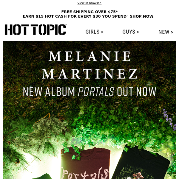 Melanie Martinez drops Portals today. Merch up! - Hot Topic
