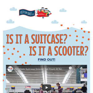 Is it a Suitcase? Is it a Scooter? 👀
