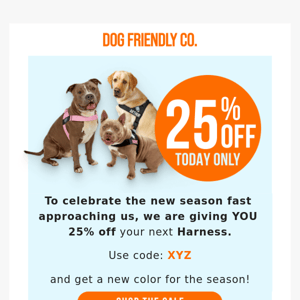 Dog Friendly Co, we have a surprise sale!
