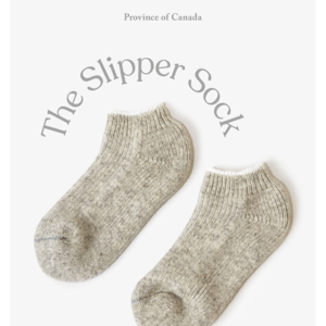 When slippers met socks.