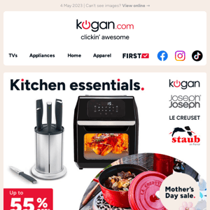 Cook up some love with up to 55% OFF kitchen essentials