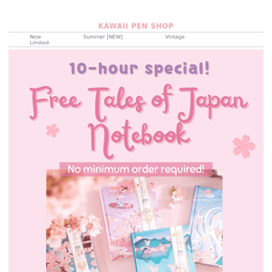 【10-HOURS ONLY】FREE NOTEBOOK - no minimum order!🎉🎁