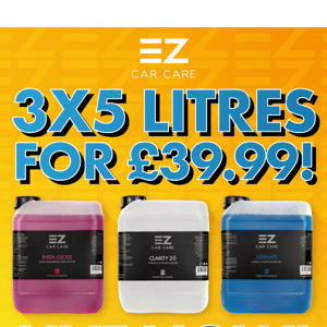 🤯 THIS IS LIVE NOW! - ANY 3X5 Litres for £39.99!!!