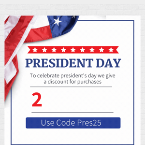 🇺🇸 President Sale 🇺🇸 25% Off Everything 😱 24 Hours Only!