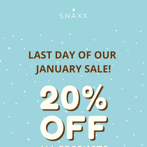 LAST DAY TO GET 20% OFF!