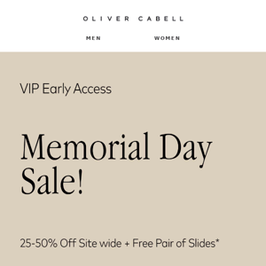 VIP Early Access — Memorial Day Sale