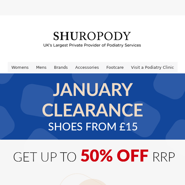 JANUARY CLEARANCE: Shop Shoes from £15