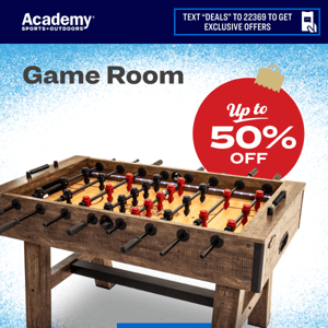 Game Room Fun: Up to 50% Off