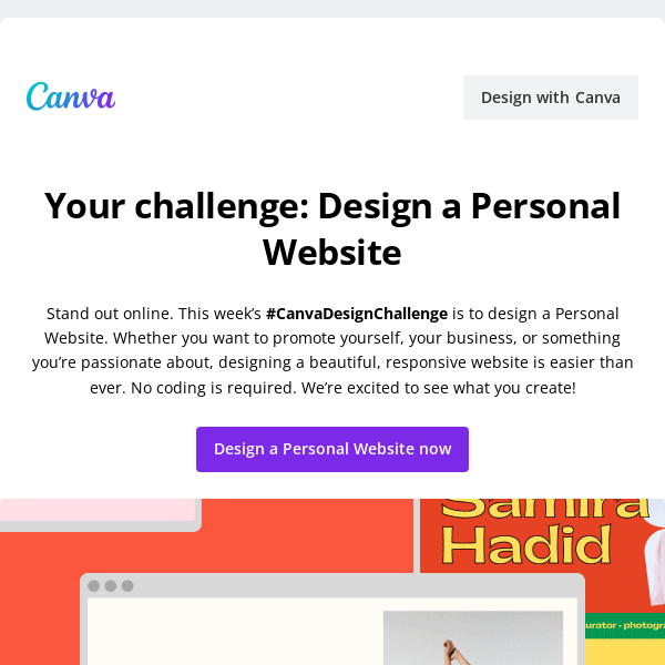 Make yourself stand out in this week’s #CanvaDesignChallenge