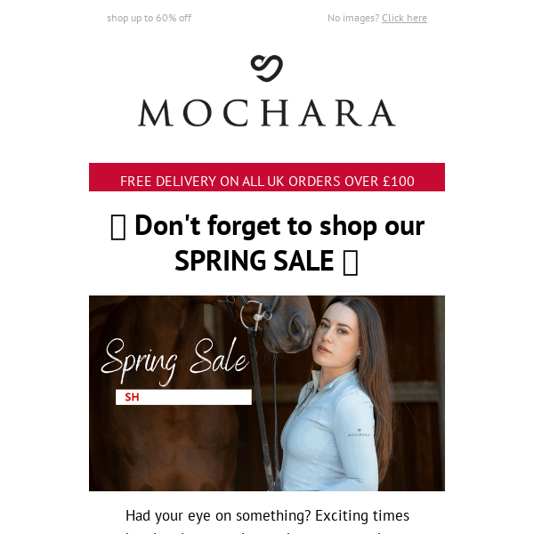 Spring sale reminder