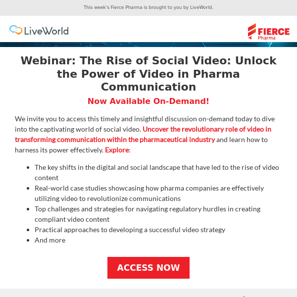 Unlock the Power of Video in Pharma Communications