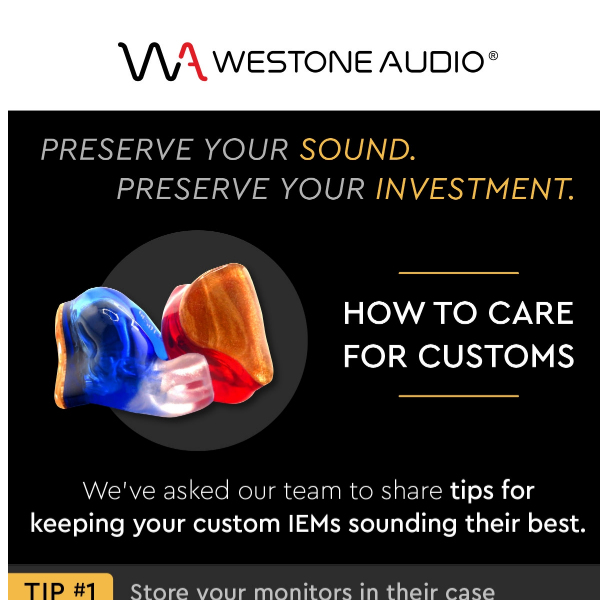 HOW TO: Caring for custom IEMs