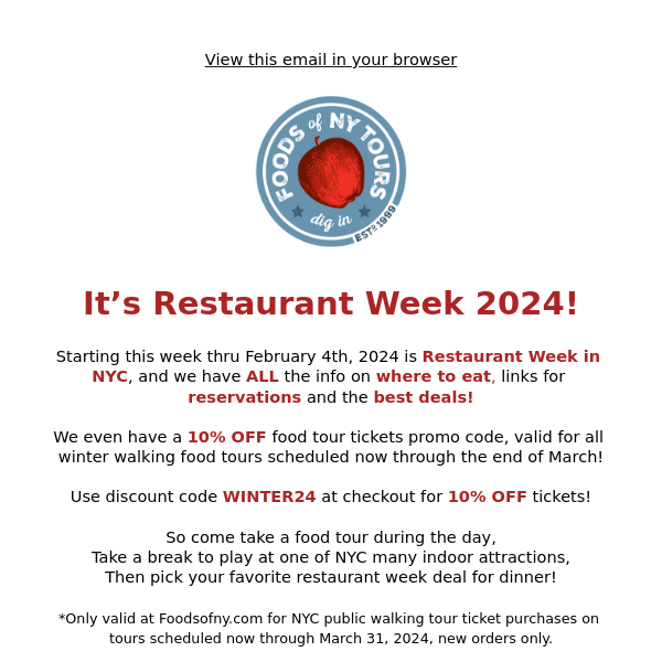 Your 2024 Restaurant Week 🍽️ Info Guide From FNYT!