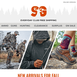 New Arrivals: Fall Clothing & Footwear
