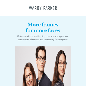 Frames for every face