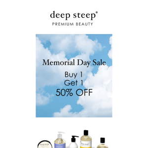 Memorial Day Weekend Sale