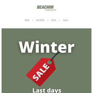 There are only a few days left to shop the Beachim Winter Sale collection, take your chance before it's too late 💚