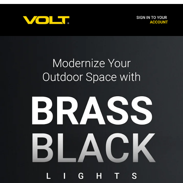 Modernize your outdoor space with Brass Black Lights