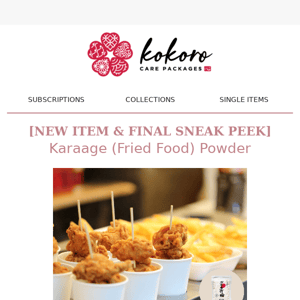 🍗[NEW ITEM & FINAL SNEAK PEEK] Karaage (Fried Food) Powder