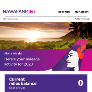 Your May HawaiianMiles Statement ☀️